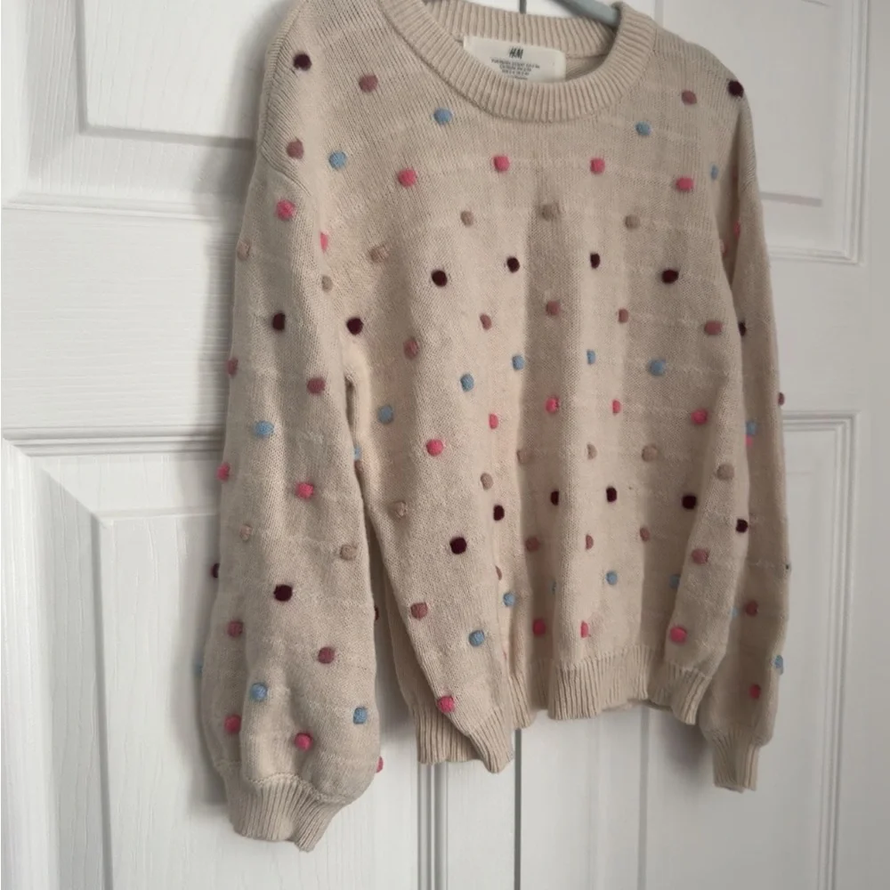 Toddler balloon sleeve sweater
